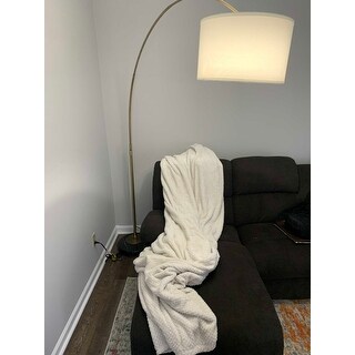 Shop Safavieh Lighting 84 Inch Polaris Led Arc Floor Lamp 69 5 X16 X84 Overstock 11823209